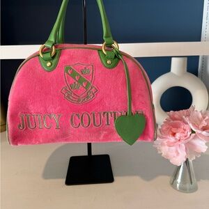 Vintage Juicy Couture Pink and Green Women's Bag